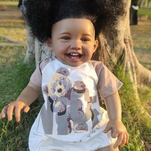 Muñeca de Silicona Realista de Recién Nacido Negra, Modelo Económico, Juguete de Moda DIY, Parece un Bebé de Verdad - Product Image 1