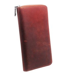 Custom Mens <b>Long</b> Wallet Men's Card Holder Crazy Horse Leather Wallet Money <b>Bag</b> for Man - Product Image 4