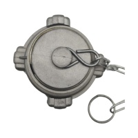 Tapa Ciega de Alta Resistencia para Manguera Contra Incendios KD66 de Aleación de Aluminio con Cadena, Tapón Final para Hidrante Contra Incendios Estándar GOST