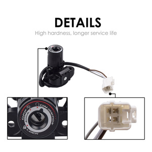 Juego de llaves para interruptor de encendido y tapa de combustible para Kawasaki Ninja 400 Z400 2018-2023, piezas de repuesto para motocicleta - Product Image 2