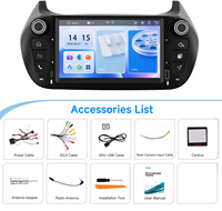 Autoradio Android Podofo 2 Din 7 pouces pour FIAT Fiorino 2008-2016, Carplay sans fil, Android Auto, FM/AM, SWC, lecteur MP5, fournisseur ODM