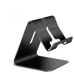 कारखाने प्रत्यक्ष बिक्री परिशुद्धता प्लेटेड धातु सेवा चांदी-प्लेटेड एल्यूमीनियम टैबलेट या डेस्क टेबल पर सेलफोन धारक - Product Image 1