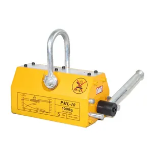 Builtion Battery Scrap Metal Magnet Lifter Max X500 50kg Permanent Magnetic Lifter Round Steel