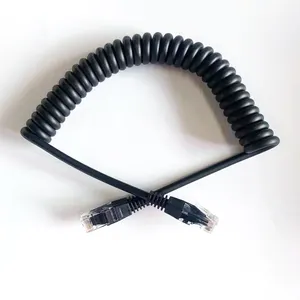 Câble enroulé en spirale 8p8c UTP Cat6, câble réseau