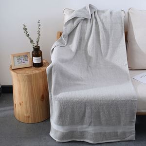 Serviette de bain en coton pur à fibres longues épaissies pour hommes et femmes, pour usage domestique - Product Image 2