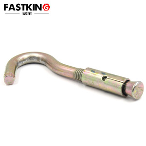 Ancrage à expansion en zinc coloré pour fixation de ventilateur, avec <span class=keywords><strong>crochet</strong></span> et boulon traversant pour manchon de béton - Product Image 6