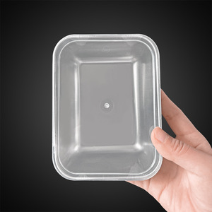 Contenedor de acero inoxidable para almacenar alimentos con tapa, ideal para picnics, almacenamiento de alimentos, refrigeradores y preparación de comidas. - Product Image 2
