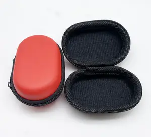 定制热卖椭圆形eva硬壳保护携带工具盒厂家可爱红色eva盒