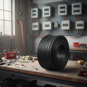 Cable Eléctrico de Cobre Trenzado de un Solo Núcleo Volteck CCA-8N, Rollo de 100 m, 8 AWG, Aislamiento de PVC, Clasificación de 600 V, 75 °C/90 °C, Negro, Resistente al Calor - Product Image 2