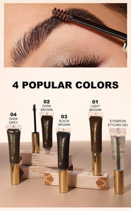 Maquillage des yeux Kit de teinture pour sourcils végétalien Naturel 5 couleurs Gel coiffant pour sourcils longue durée et non collant - Product Image 5