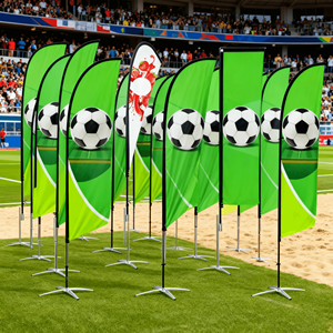 Publicidad personalizada Banderas de plumas Logotipo personalizado Texto Swooper Bandera Señales comerciales <span class=keywords><strong>para</strong></span> agentes inmobiliarios de Casa Abierta - Product Image 3