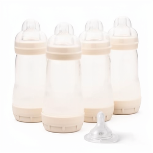 Biberones MAM Easy Start Anti-Cólicos |   Paquete de 4 (4 x 260 ml) |   Autosterilización |   <span class=keywords><strong>Tetinas</strong></span> de Flujo Medio Rápido (Tamaños 2+3) |   Lino - Product Image 1