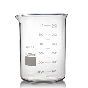 3000 मिलीलीटर बोरोसिलिकेट ग्लास कम फॉर्म बीकर और स्नातक थोक के साथ बीकर - Product Image 2