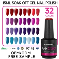 PRO OEM Couleurs mélangées d'usine, fournitures professionnelles pour ongles, vernis gel UV, marque privée, longue durée, bouteille écologique
