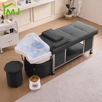 Beauty Salon Haar wasch kopf Spa Bett Maschinen freies Wasser kreislauf Shampoo Bett Mit Lampe