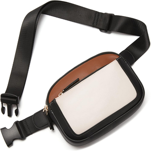 Sac ceinture étanche à bandoulière avec fermeture à glissière pour télé<span class=keywords><strong>phone</strong></span> portable en plein air pour femmes hommes sacs banane en cuir PU - Product Image 2