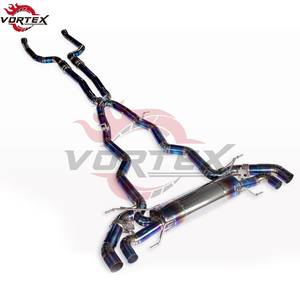 Escape Catback VORTEX Grado 5 Ti Valvetronic para BMW M760Li 6.6T 2018-2024, Puntas Quemadas Arcoíris, Instalación Directa - Product Image 2