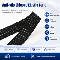 Bande élastique antidérapante en silicone à points pour sous-vêtements et accessoires vestimentaires