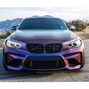 1.52*18 mét màu xanh tím gradient hai màu vinyl bọc màu tím sang màu xanh mờ kim cương Tắc Kè Hoa xe vinyl bọc - Product Image 2