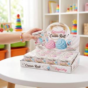 Paquete de 12 Juguetes Antiestrés de Gel de Vaselina Tricolor, Azul, Rosa y Blanco, de Ascenso Lento, Sensoriales para Niños - Product Image 6
