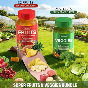 Gomitas de Superalimentos Vegetales OEM, Alimento Saludable con Vitaminas para Adultos, Sabor Personalizado, No Apto para Recién Nacidos - Product Image 2