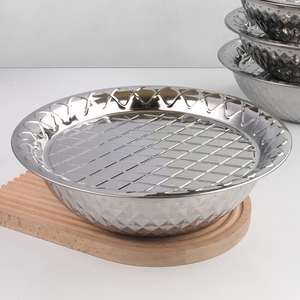 Bol profond rond en acier inoxydable Offre Spéciale, lavage des aliments, bassin à <span class=keywords><strong>salade</strong></span> avec couvercle - Product Image 5
