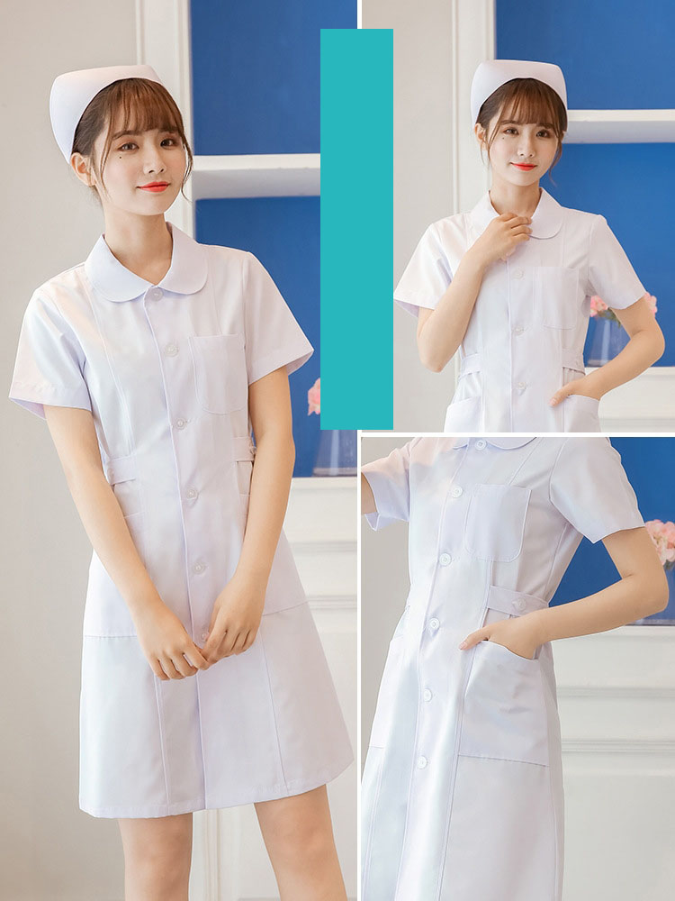 Doll collar white short sleeve