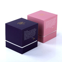 Boîtes rigides recyclables de luxe roses au design moderne et original pour l'emballage de crème pour le visage, présentoir en carton pour cosmétiques pour filles, lotion pour la peau