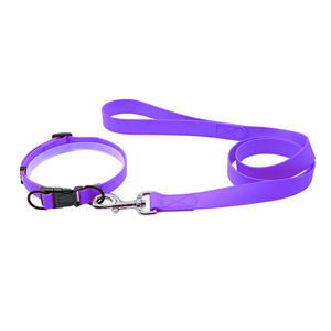 Collar de silicona suave para mascotas, cintas recubiertas de PVC impermeables, collares de plástico de nailon sólido para perros, correas con patrón sólido - Product Image 4