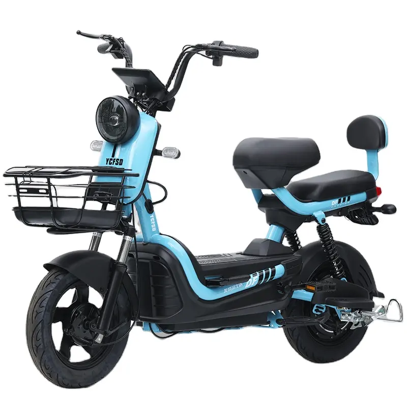 Bicicleta eléctrica de ciudad personalizada 350W 48V12Ah batería de plomo ácido bicicleta eléctrica para adultos
