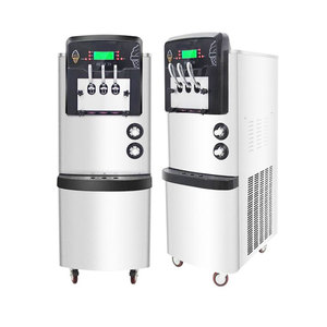 Soft <b>Ice</b> Cream <b>Machine</b> Commercial With 2+1 Flavors and 2 Compressors for Sale - Product Image 2