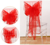 Organza Président Ceintures Bowknot Bande De Mariage Partie Décoration