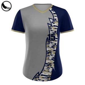 Uniforme de Béisbol Personalizado para Mujer, Ropa de Béisbol y Softbol, Camisetas y Tops, Impresión por Sublimación Digital, Color Personalizado, Unisex - Product Image 4