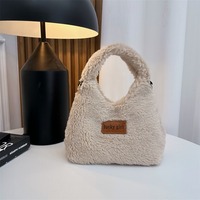 Automne-hiver nouveau sac en peluche femmes mode polyvalent mignon sac à main en peluche