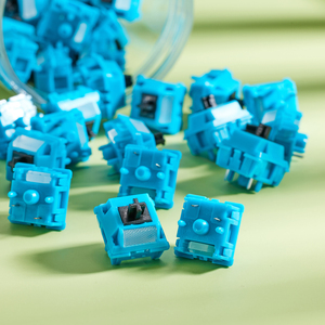 Ban đầu lót màu xanh chuyển đổi-cơ khí bàn phím chuyển đổi tuyến tính 52g Actuation 3-pin/5-Pin <span class=keywords><strong>PCB</strong></span> gắn kết cho bàn phím chơi game tùy chỉnh - Product Image 6