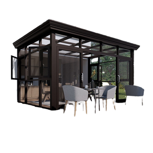Meilleures ventes en Chine : <span class=keywords><strong>Solarium</strong></span> extérieur en aluminium, design moderne, 4 saisons, villa, hôtel, plage, toit plat imperméable, verre plat, cour - Product Image 3