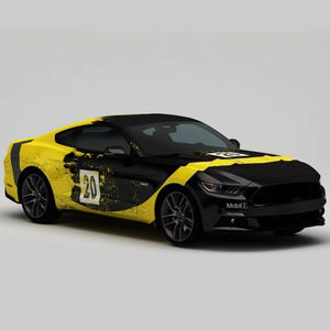 Film de protection de carrosserie NIKO Custom Racing Design en PVC 6,5 mil, sans bulles d'air, installation facile, changement de couleur, résistant au sable et aux UV - Product Image 1