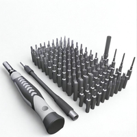 Kit de tournevis de précision magnétique 130-en-1, outil professionnel de réparation électronique avec poignée antidérapante, logo personnalisé OEM