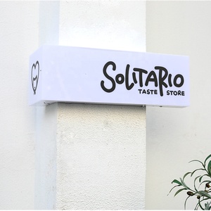 CARREY customizzato Led <span class=keywords><strong>Light</strong></span> <span class=keywords><strong>Box</strong></span> segnaletica scatola insegne all'aperto negozio di caffè libreria interna a forma di L pubblicità acrilico scatola luminosa - Product Image 5