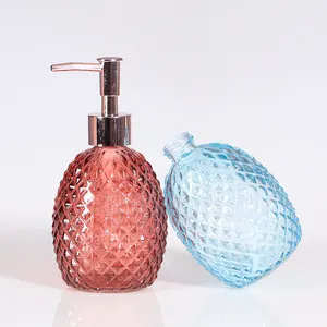 Low Price 350ml Liquid Hand Soap Dispenser Glass Bottle With Pump