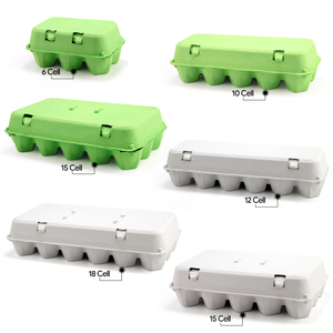 Barquette à œufs en pâte à papier colorée de haute qualité, biodégradable et recyclable, pour 4, 6, 8, 12 ou 15 œufs - Product Image 4