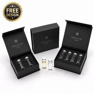 Scatola Riciclabile per Peptidi da 2ml e 3ml, Confezione Magnetica in Cartone Nero con Vari Scomparti per Fiale - Product Image 2
