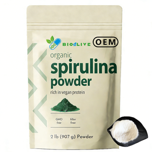 Bubuk <span class=keywords><strong>Spirulina</strong></span> Organik Murni Kaya Protein Vegan Bebas Pengisi Tambahan Suplemen Superfood OEM - Product Image 1