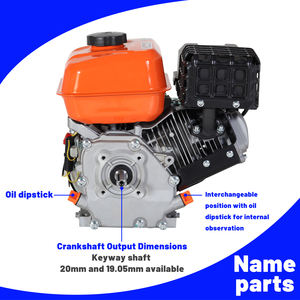 Motore a Benzina Monocilindrico <span class=keywords><strong>8HP</strong></span> 223cc a 4 Tempi Raffreddato ad Aria con Avviamento Elettrico Ultra-Silenzioso per Piccole Pompe/Motori per Asfalto - Product Image 5