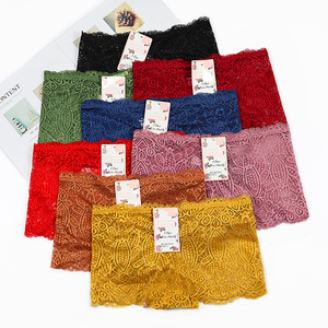 Venta al por mayor de fábrica, ropa interior de talla grande transparente sin costuras de código mixto de colores mezclados para mujer, ropa interior de algodón puro, bragas de encaje Sexy - Product Image 1