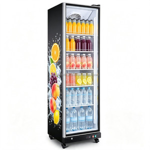 2026 Commercial 1-Door Full Glass Display Cabinet and Convenience Store Beverage Refrigerated <b>Freezer</b> - Product Image 4