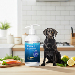 Huile <span class=keywords><strong>de</strong></span> poisson d'eau profonde naturelle oméga <span class=keywords><strong>pour</strong></span> chats et chiens, soutenant la santé <span class=keywords><strong>de</strong></span> la peau, la brillance du pelage et le contrôle <span class=keywords><strong>de</strong></span> la <span class=keywords><strong>perte</strong></span> <span class=keywords><strong>de</strong></span> poils - Product Image 1