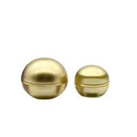 5g10g Unique Double Paroi Pots De Crème Or Blanc Acrylique Emballage Cosmétique pour Boule Forme Échantillon Sac Pot pour Rouge À Lèvres Eye