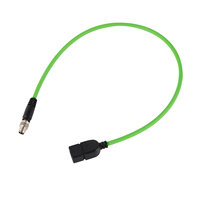 Câble de données électronique avec connecteur mâle 2 broches personnalisé en usine pour la transmission de charge