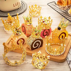 Mini corona de aleación exquisita JOYWOOD, Material de decoración Floral, tocado de pasarela <span class=keywords><strong>para</strong></span> niños, decoración de <span class=keywords><strong>cumpleaños</strong></span>, corona <span class=keywords><strong>para</strong></span> meñique - Product Image 6